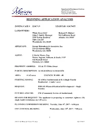 Rezoning Application Analysis