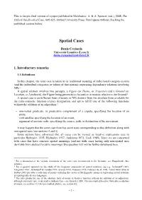 Spatial Cases