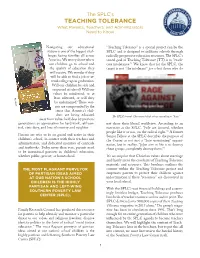 The SPLC's Teaching Tolerance