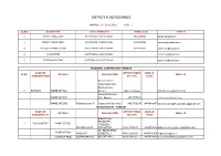 District Functionaries