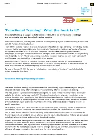 'Functional Training': What the Heck Is It? — PT Direct