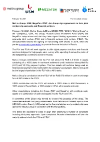 Mail.Ru Group, USM, Megafon, RDIF, Ant Group Sign Agreements to Form Joint Ventures in Payments and Financial Services