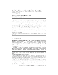 MATLAB Tensor Classes for Fast Algorithm Prototyping