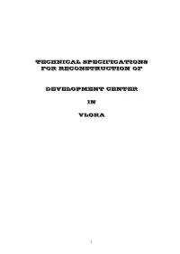 Technical Specifications for Reconstruction of Development