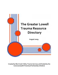 The Greater Lowell Trauma Resource Directory