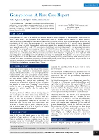 Gossypiboma CASE REPORT
