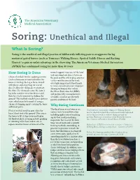Soring: Unethical and Illegal
