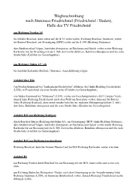 Wegbeschreibung Nach Stutensee-Friedrichstal