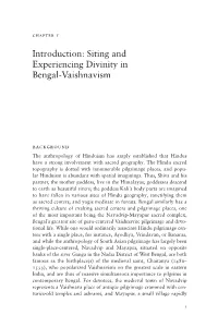 1. Introduction: Siting and Experiencing Divinity in Bengal