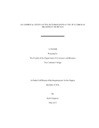 An Empirical Study of the Determinants of the Run-Times of Broadway Musicals