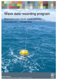Wave Data Recording Program