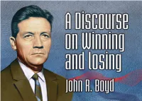 A Discourse on Winning and Losing