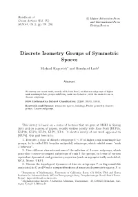 Discrete Isometry Groups of Symmetric Spaces