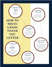 How to Write a Basic Thank You Letter