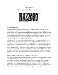 Introduction Analysis of the Marketing Environment