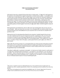 Public Goods Example and Problem1 Instructional Primer2