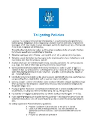 Tailgating Policies