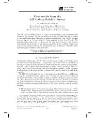 First Results from the 2Df Galaxy Redshift Survey