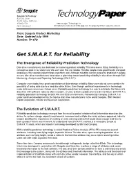 Get S.M.A.R.T. for Reliability