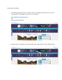 How to Enter Scoresheet on Website