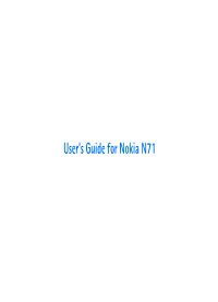 User's Guide for Nokia