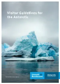 Visitor Guidelines for the Antarctic Imprint