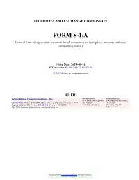 Zoom Video Communications, Inc. Form S-1/A Filed 2019-04-16