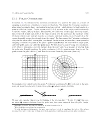 11.4 Polar Coordinates 917