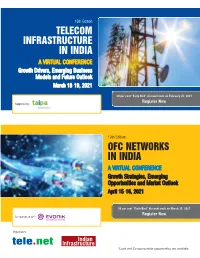 Conference Ofc & Telecom Infrastructure.Qxp