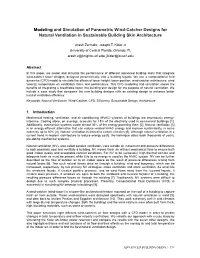 Modeling and Simulation of Parametric Wind-Catcher Designs for Natural Ventilation in Sustainable Building Skin Architecture
