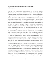 Muslim Mystics and Sufi Silsilahs in the India