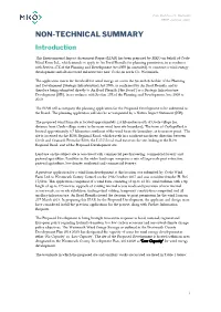 NON-TECHNICAL SUMMARY Introduction