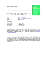 Shelf-Life of Smoked Eel Fillets Treated with Chitosan Or Thyme Oil
