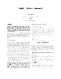 Tclxml: the Next Generation