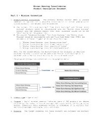 Winter Warning Consolidation Product Description Document