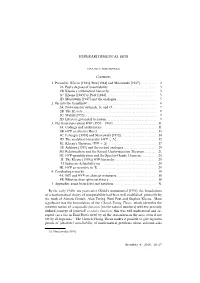 HYPERARITHMETICAL SETS Contents 1. Preamble: Kleene [1943]