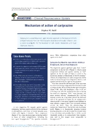 Mechanism of Action of Cariprazine