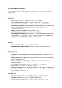 Off Framework Homecare Providers