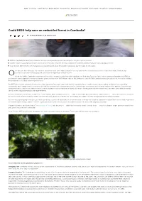 Could REDD Help Save an Embattled Forest in Cambodia?