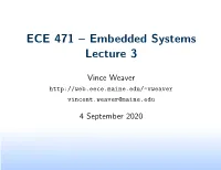 ECE 471 – Embedded Systems Lecture 3