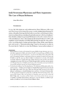 Irish Newtonian Physicians and Their Arguments: the Case of Bryan Robinson