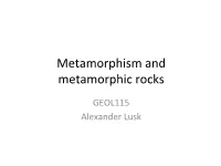 Metamorphic Rocks