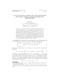 A NON-EXPONENTIAL DISCOUNTING TIME-INCONSISTENT STOCHASTIC OPTIMAL CONTROL PROBLEM for JUMP-DIFFUSION Ishak Alia (Communicated B