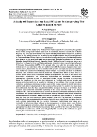 A Study of Buton Society Local Wisdom in Conserving the Gender Based Forest