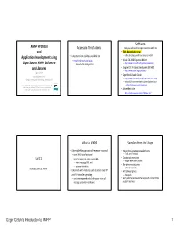 Ozgur Ozturk's Introduction to XMPP 1 XMPP Protocol and Application