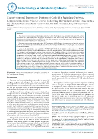 Spatiotemporal Expression Pattern of Gadd45g Signaling Pathway