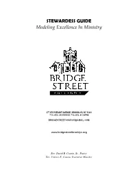 STEWARDESS GUIDE Modeling Excellence in Ministry