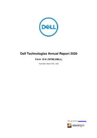 Dell Technologies Annual Report 2020