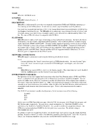Name Synopsis Description Platforms Network
