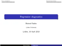 Regression Diagnostics